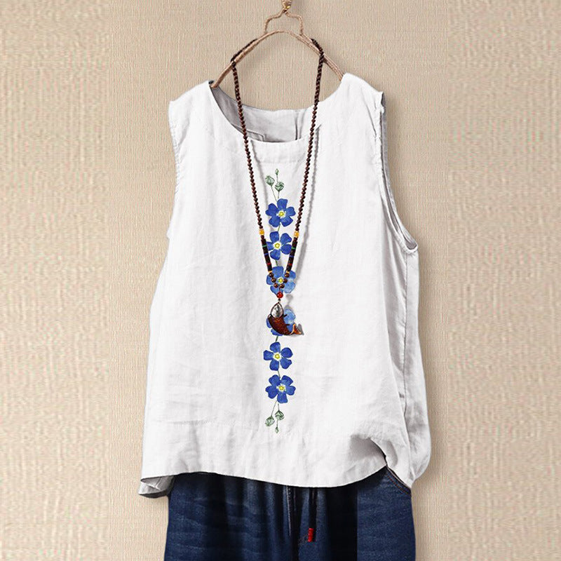 Sloane Women's Floral Tank - Fashinoza