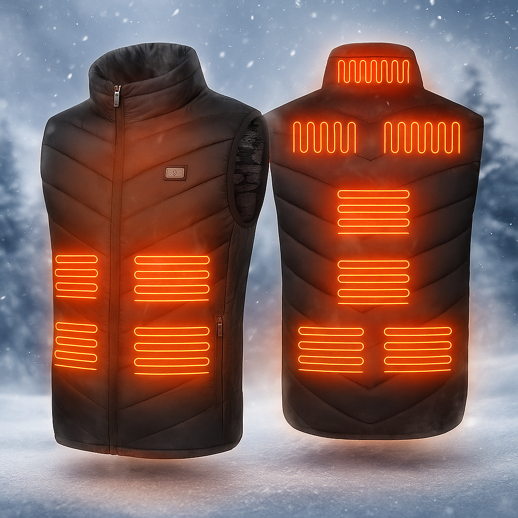 Heated Vest Electric Body Warmer 11 Zone