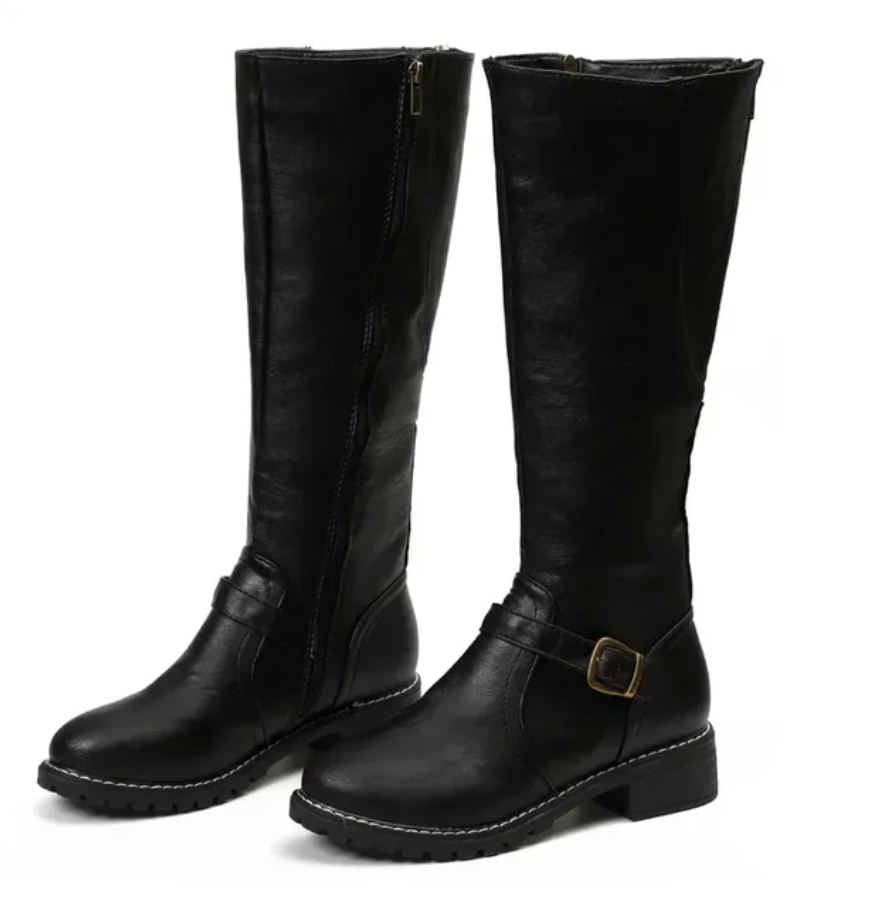 Women's Stylish Knee-High Leather Boots