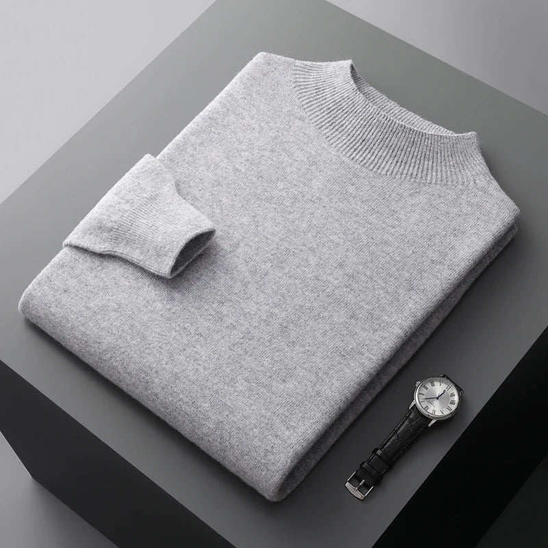 Image of Wilson | Men's Mock Neck Knit Sweater