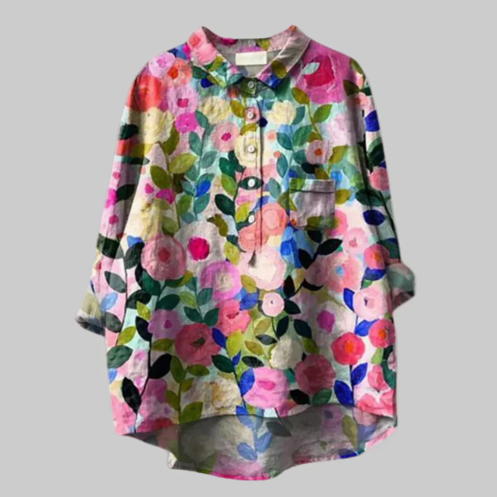 Women's Floral Blouse Lightweight Everyday Wear