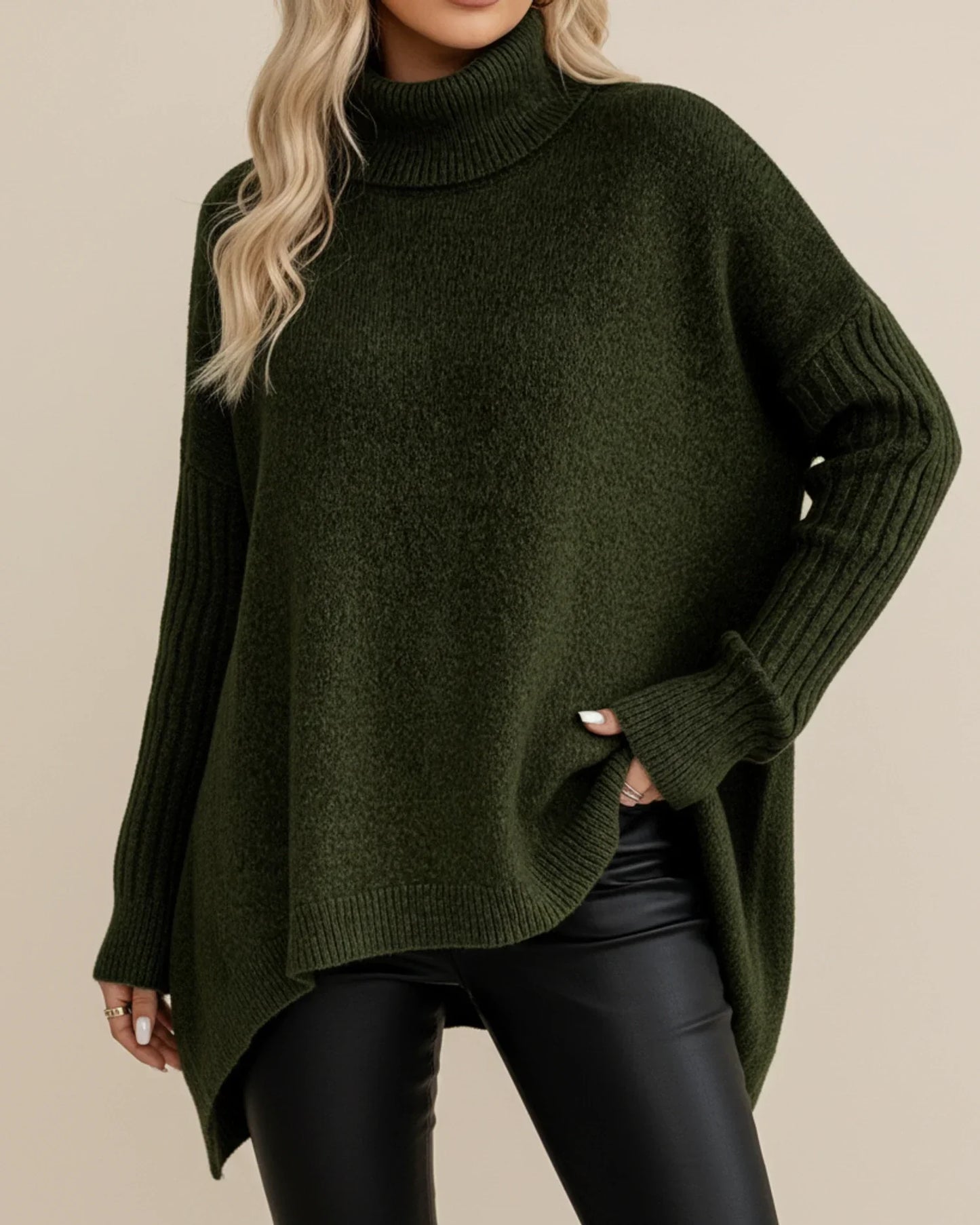 Kylie | Women's Spring Turtleneck Sweater