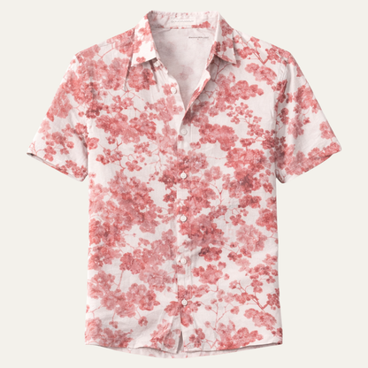 Men's Hawaiian Shirt Tropical Print Coconut Design - Fashinoza