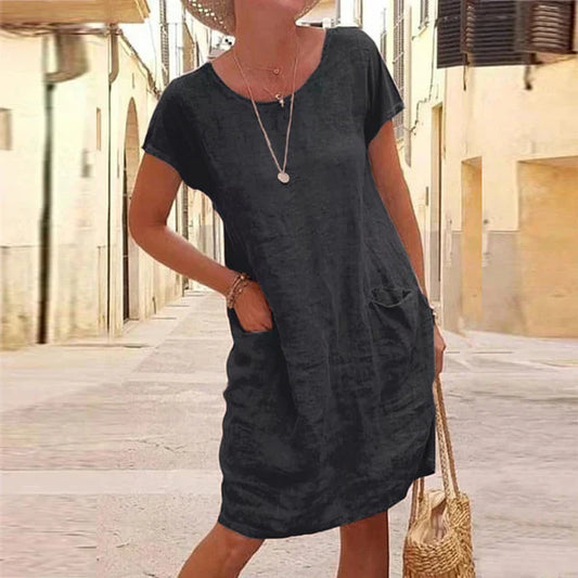 Women's Tummy Control Flowy Maxi Dress - Fashinoza