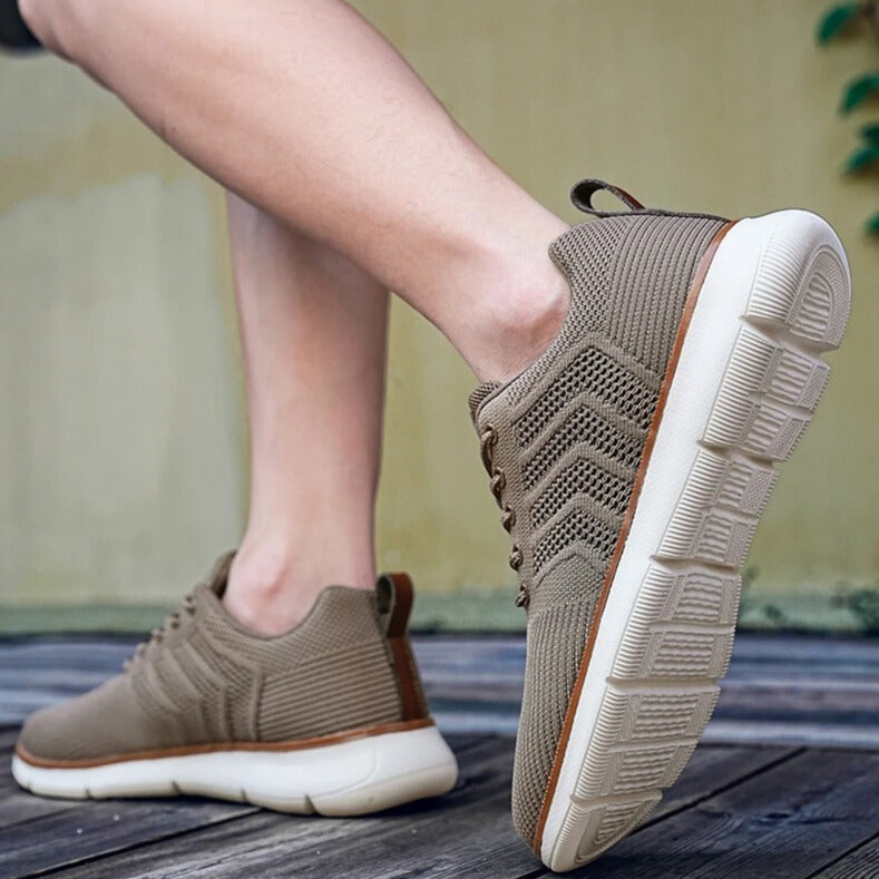 Men's Lace-Up Knit Sneakers