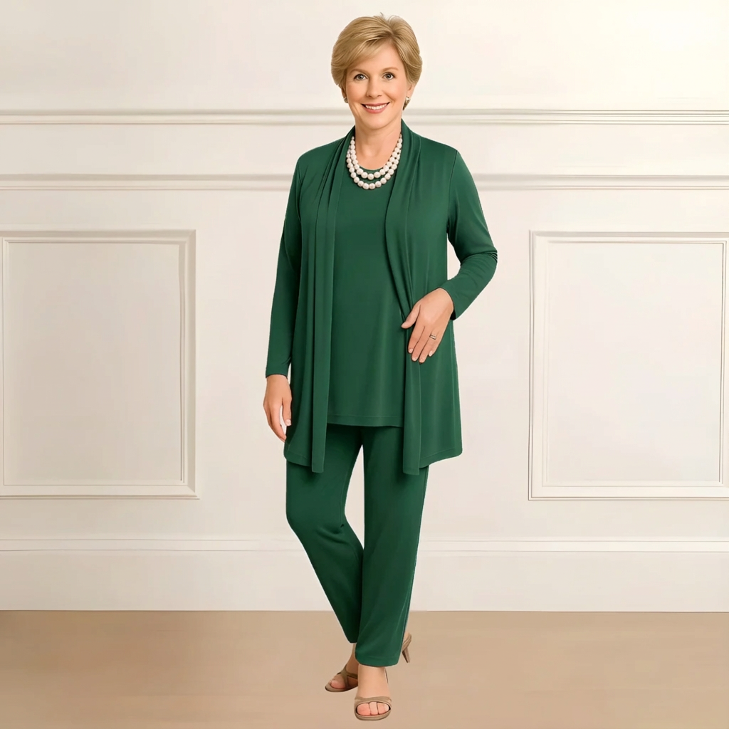 Women's Cardigan And Pants Set