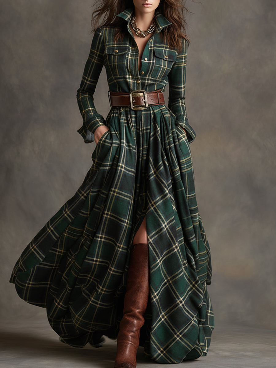 Women's Button Up Shirt Dress