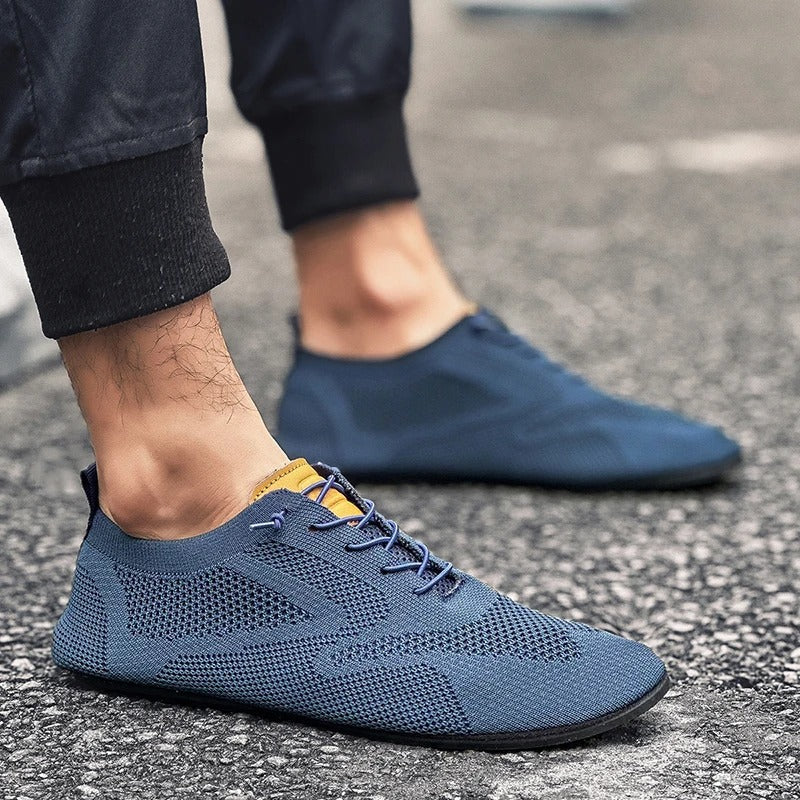 Men's Slip On Shoes Knit Low Lace Detail