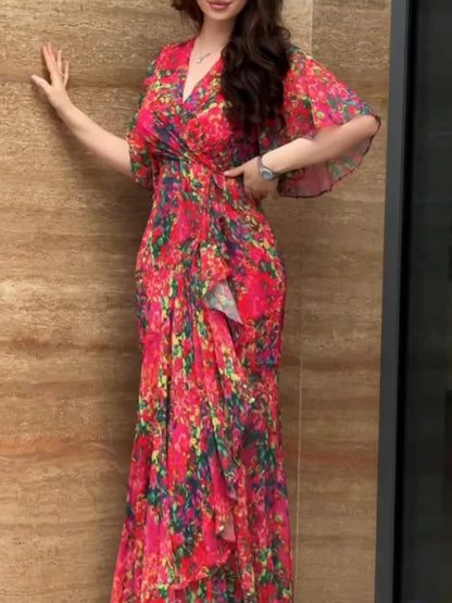 Women's Retro Wrap Dress