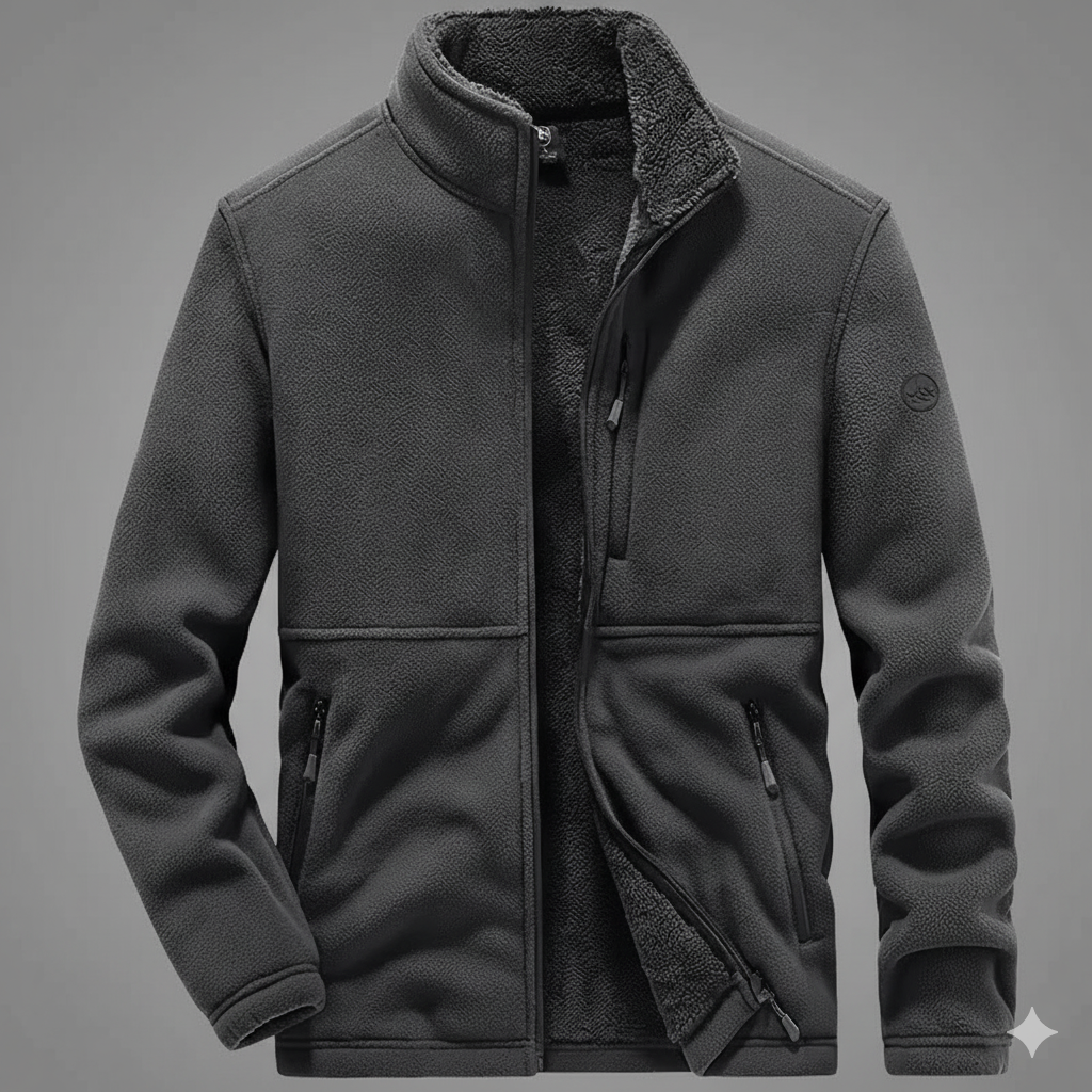 Men's Fleece Hooded Coat Warm Cotton
