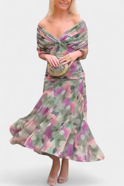 Brooklyn | Womens Off Shoulder Elegant Evening Dress