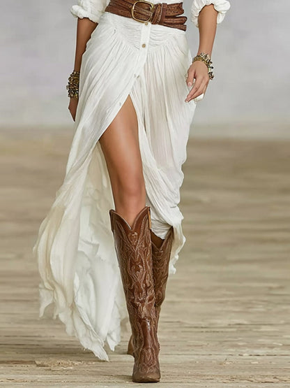 Elegant Women's Pleated Dress