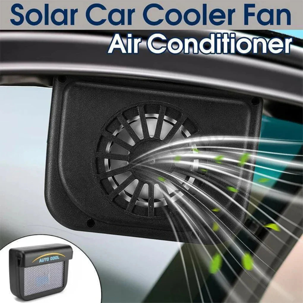 Solar Powered Car Window Vent Fan - Fashinoza
