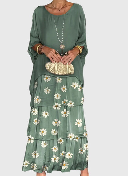 Camille | Womens Boho Layered Maxi Shorts Dress