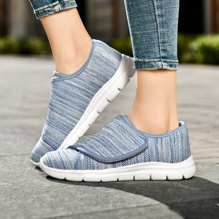 Orthopedic Diabetic Walking Shoes for Women with Wide Width and Adjustable Strap