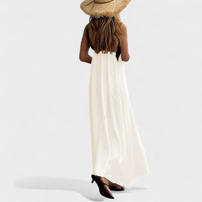 Women's Sleeveless Maxi Dress Cross Strap