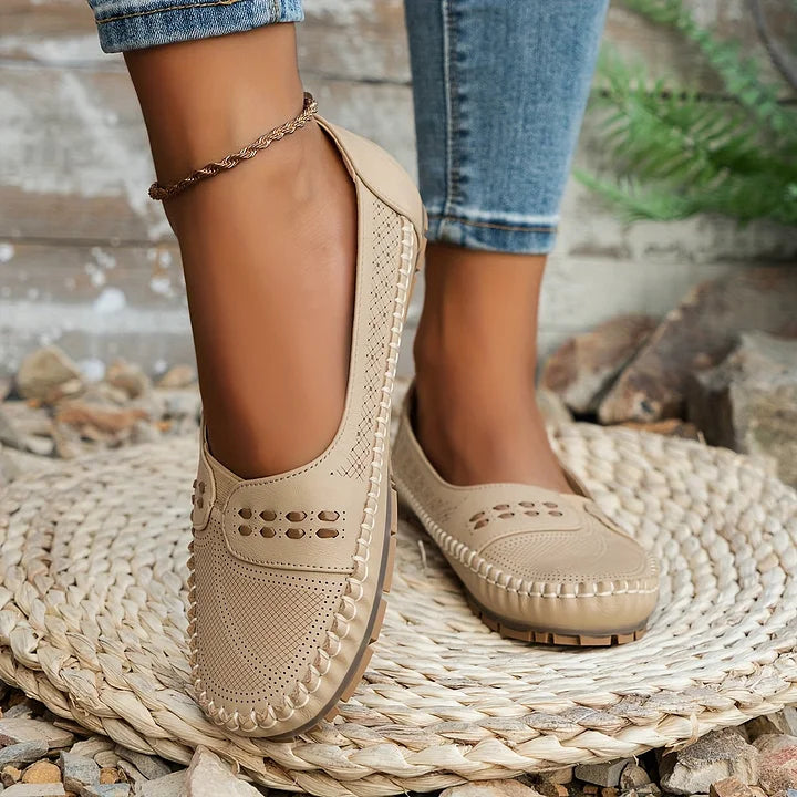 Women's Flat Loafers Slip-On Rounded Toe