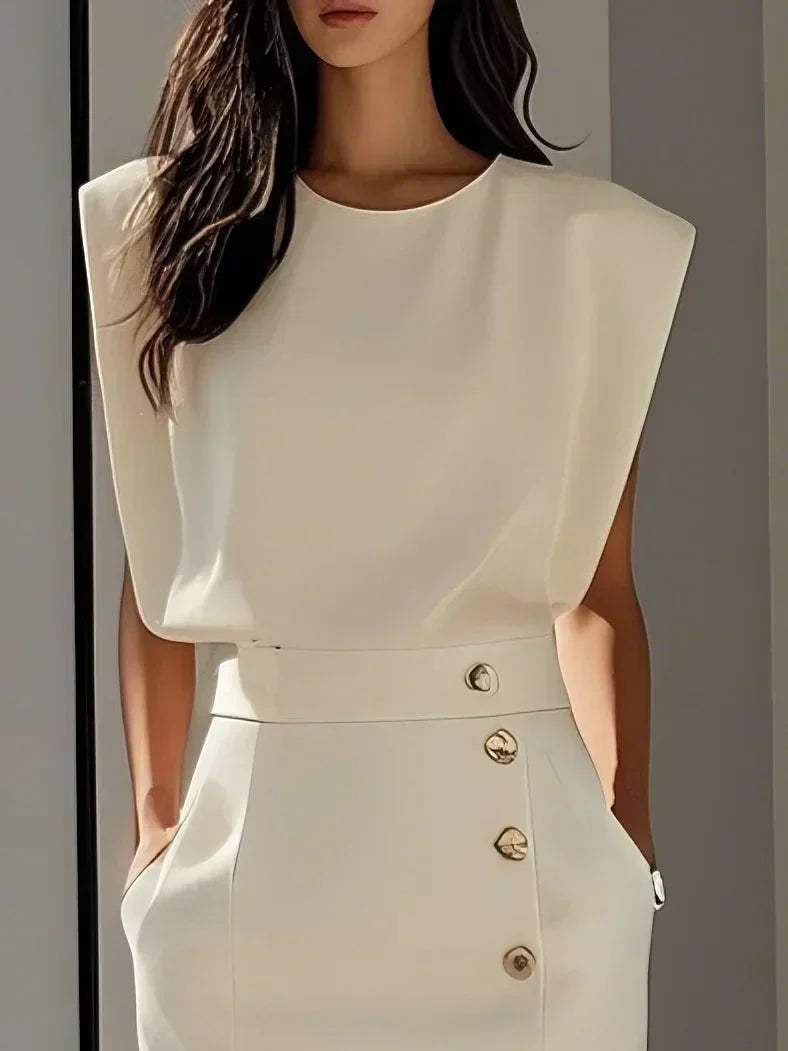 Women's Structured Midi Dress