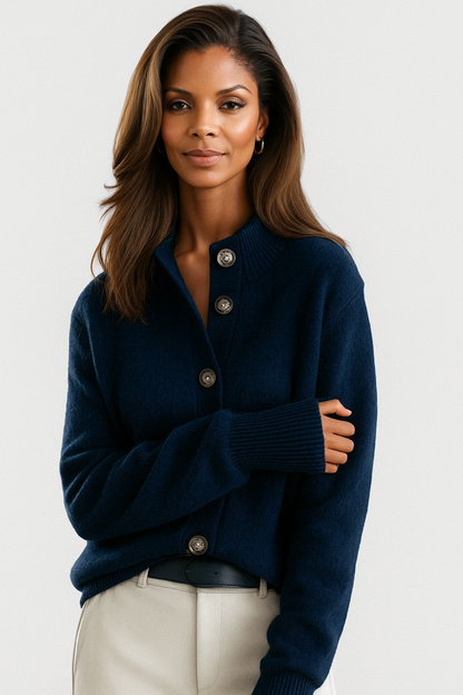 Soft Button Knit Cardigan