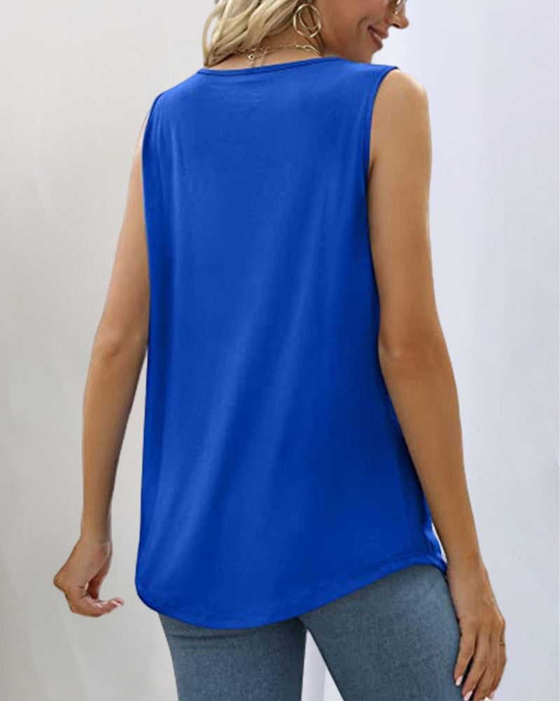 Women's Sleeveless Square Neck Blouse