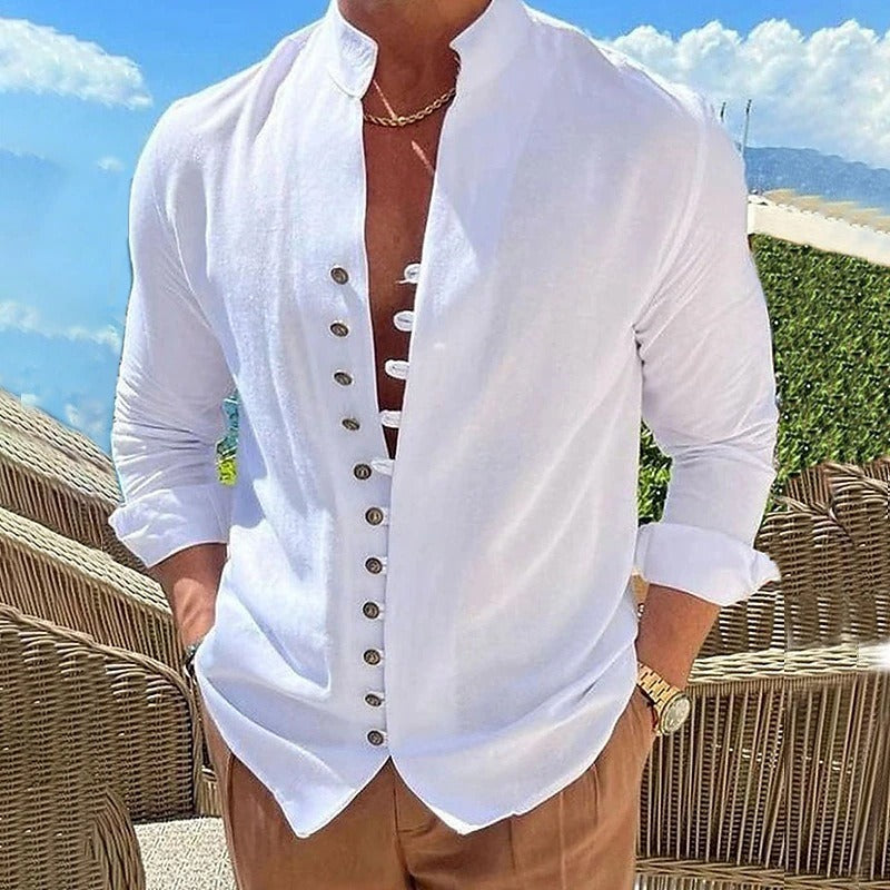 Men's Cotton Long Sleeve Shirt