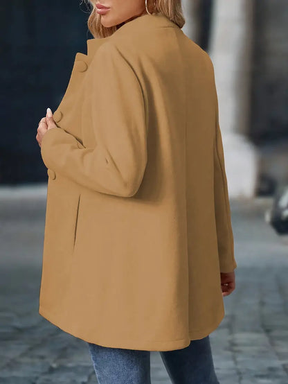 Minimalist Structured Button Coat