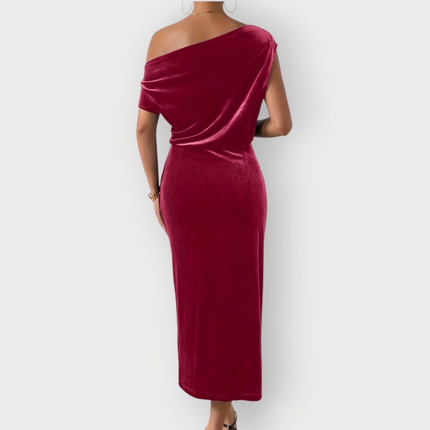 Women's Off Shoulder Midi Dress