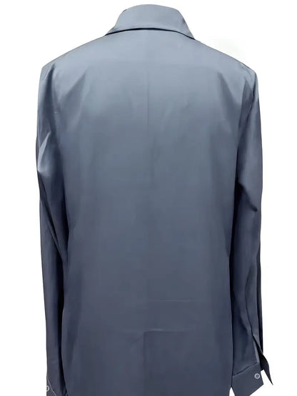 Women's Collared V-Neck Blouse