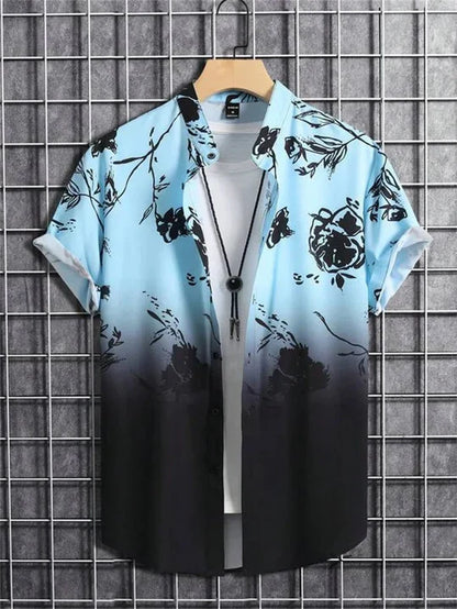 Hawaiian Shirt 3D Flower Print Vibrant Style