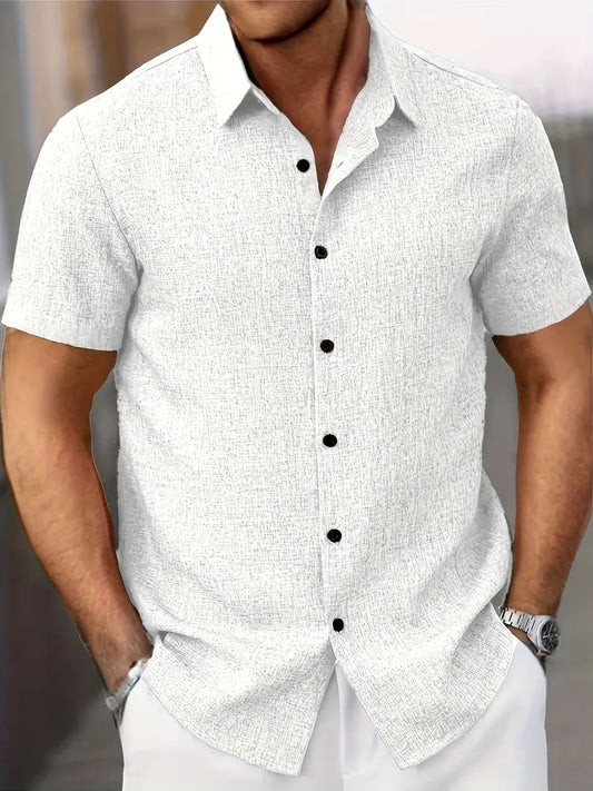 Men's Classic Short Sleeve Shirt - 
Fashinoza