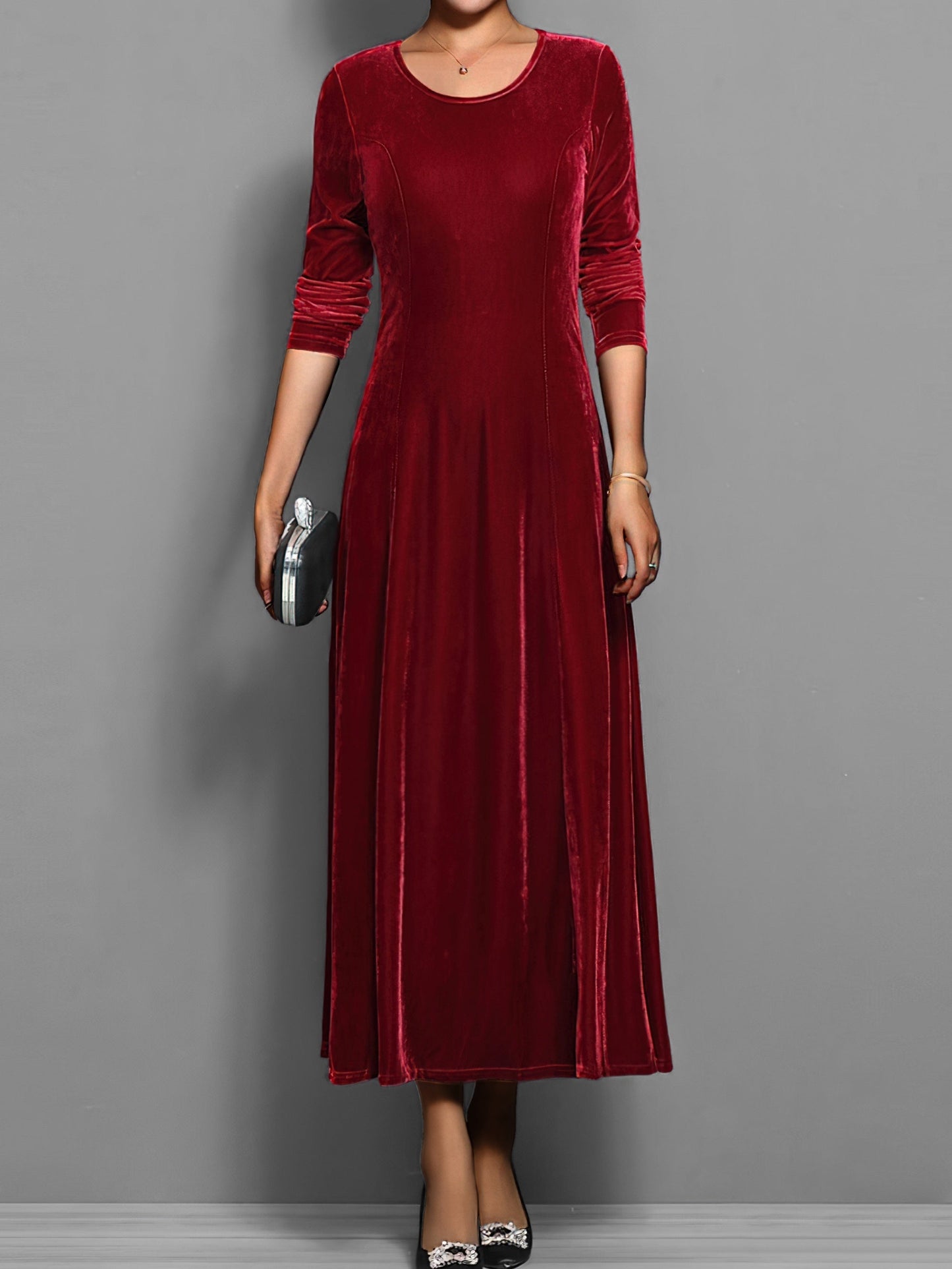 Women's Maxi Dress Flared Skirt