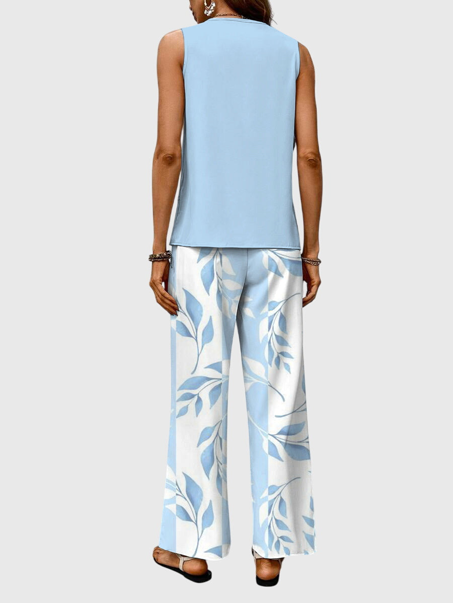 Hazel | Womens Two Piece Wide Leg Pants Set