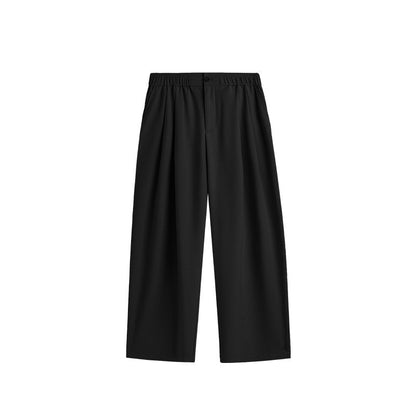 Men's Wide Leg Drawstring Pants Cotton