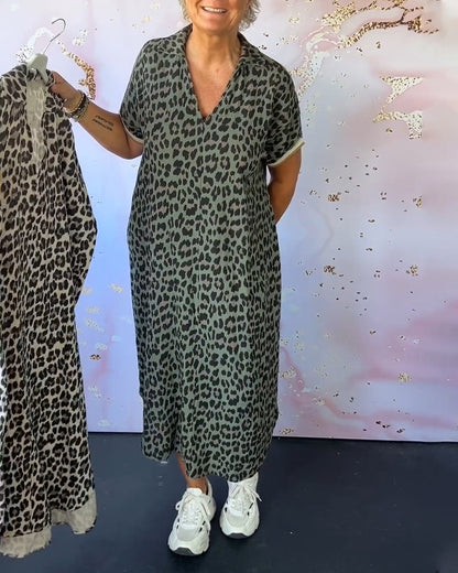 Lenny Leopard Dress