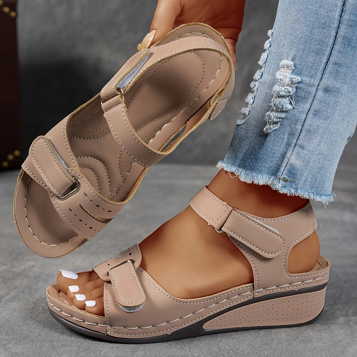 Women's Platform Wedge Sandals Cushioned