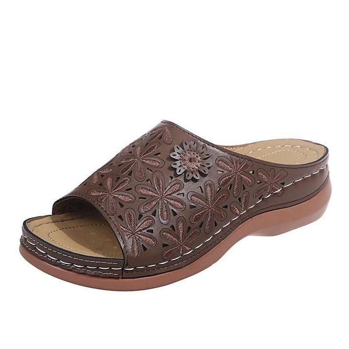 Women's Orthopedic Flat Sandals Cushioned Comfortable Walking