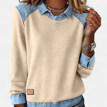 Women's Collared Long Sleeve Sweater