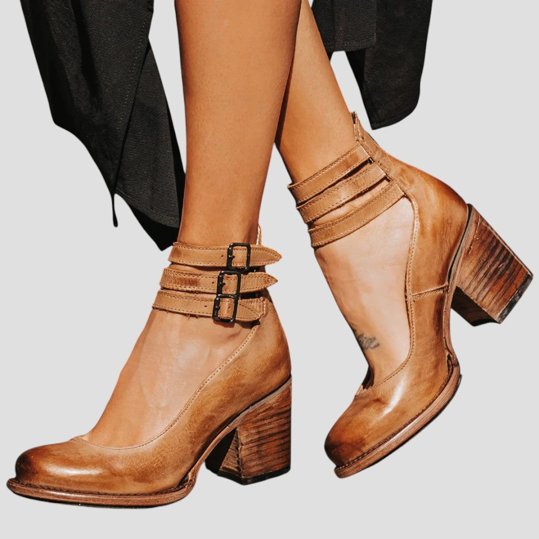 Women's Ankle Strap Block Heels