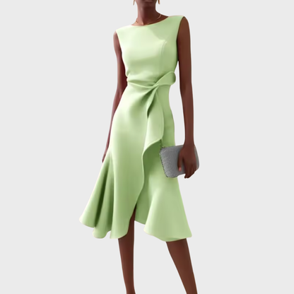 Women's Sleeveless Ruffle Hem Dress
