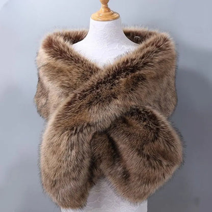 Isabella Women's Draped Plush Shawl Wrap - 
Fashinoza