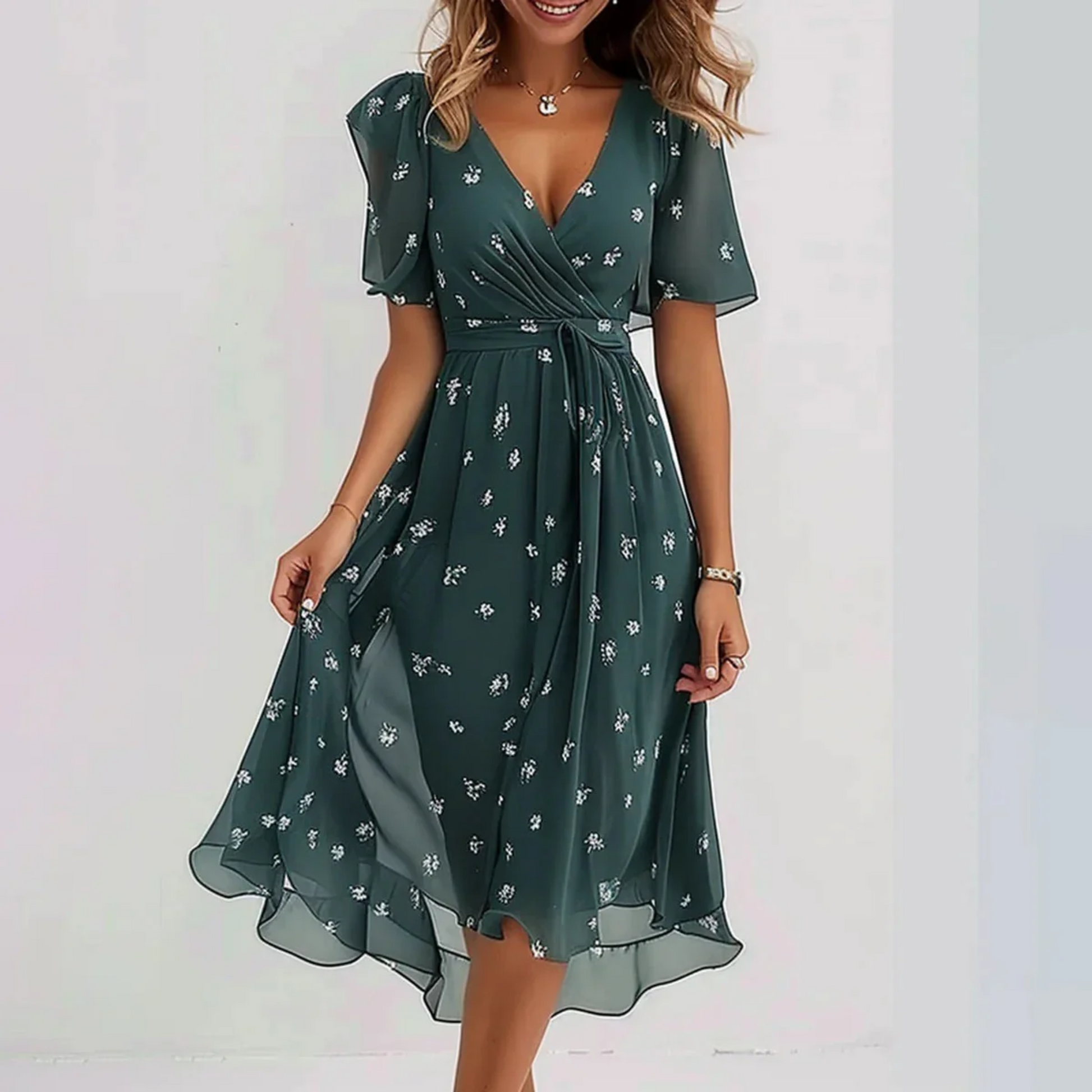 Elegant Women's Summer Dress - Fashinoza