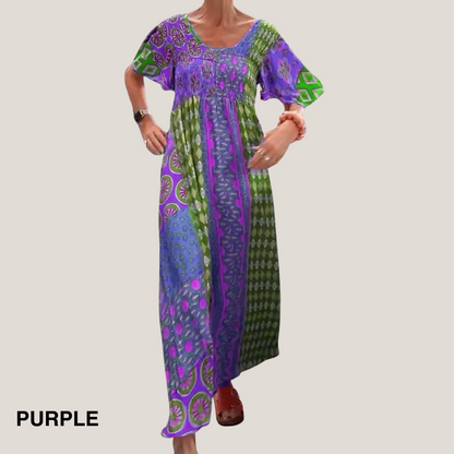 Women's Paisley Midi Dress
