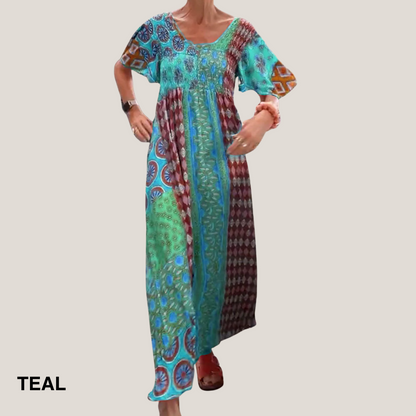 Women's Paisley Midi Dress