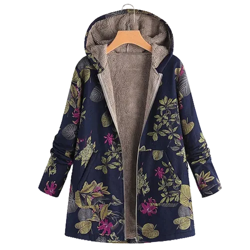 Women's Floral Hooded Jacket