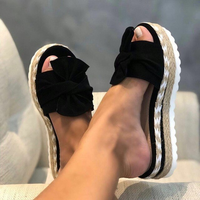 Nina Women's Woven Wedge Sandals