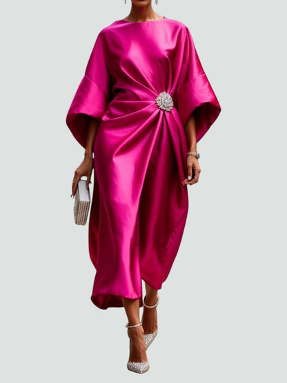 Women's Formal Draped Waist Dress