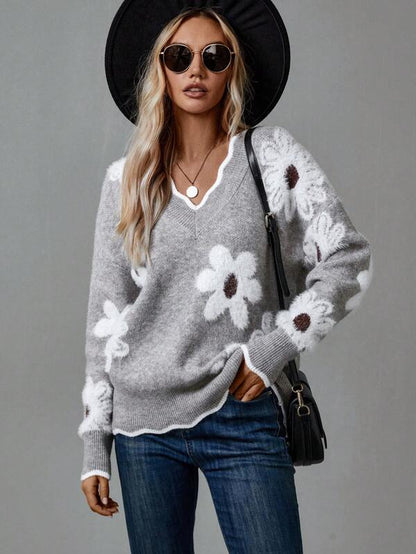 Women's Flower Sweater