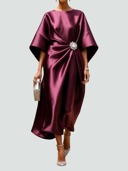 Women's Formal Draped Waist Dress