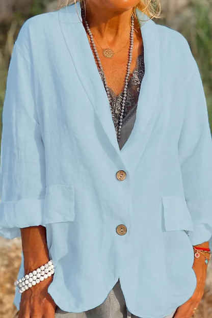 Women's Linen Jacket Lightweight Summer