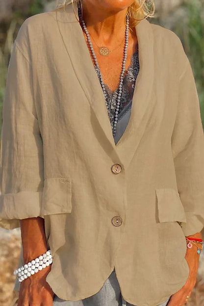 Women's Linen Jacket Lightweight Summer